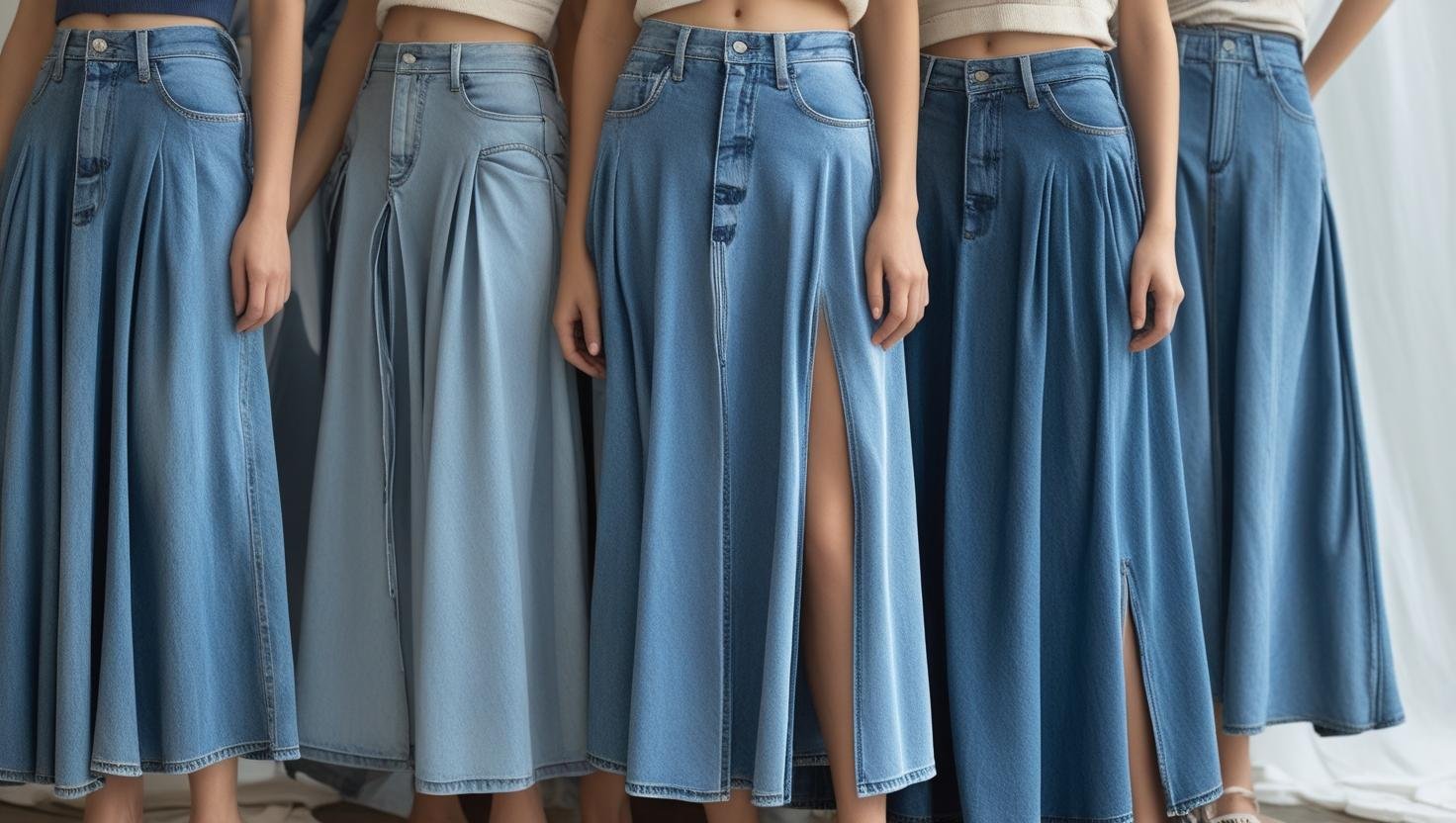 Denim Maxi Skirts â90s nostalgia (but with a looser, flowy fit)